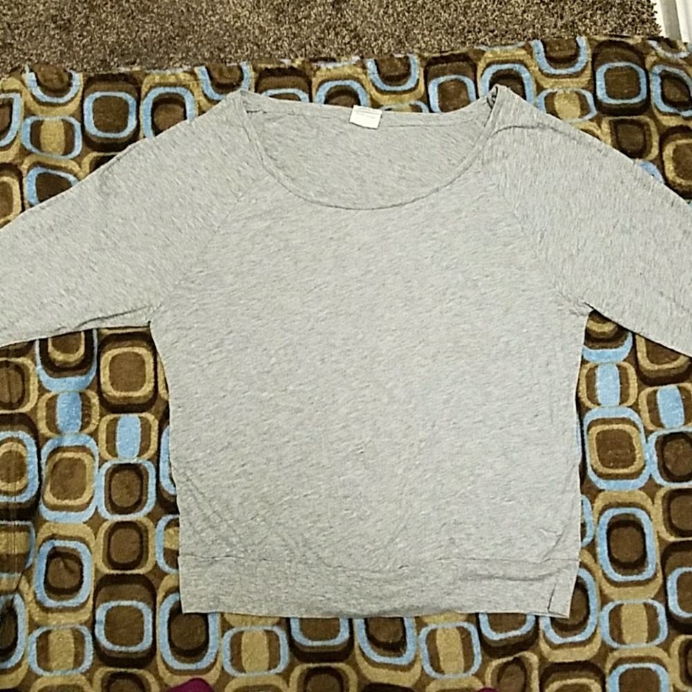 Victoria's Secret PINK-  grey long sleeve